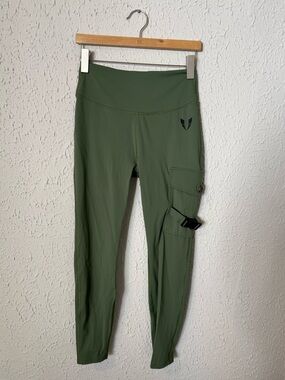 Olive Cargo Leggings